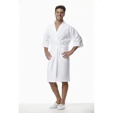 Roupão Feminino e Masculino Moderno em Piquet