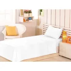 Jogo Cama Solteiro Premium Plus 100%Algodão Branco Admirare