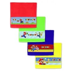 Toalha Escolar Lavabinho Super Mario Personalizada Com Nome