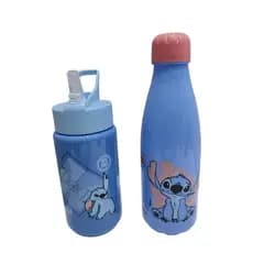 Garrafa Lilo & Stitch 600 Ml Ou Squeeze 500 Ml Lilo & Stitch Ótima Promoção