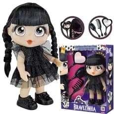 Boneca Bee Toys Musical e Luz 28 cm ou 33 cm Emborrachada c/ Acessórios Super Oferta