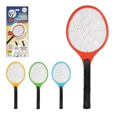 Raquete Elétrica Bivolt Recarregável Mata Mosquitos e Moscas Cores Sortidas Compre Já
