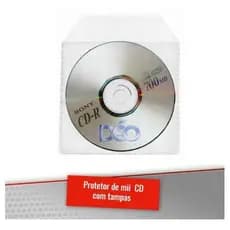 Protetor P Mini Cd C/ Tampa - Nova Embalagem Kit 50 Unid