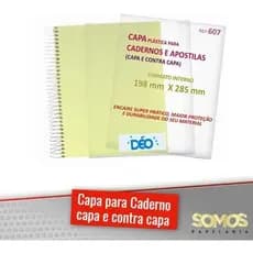 Capa Solta P Caderno Universitário C 5 Jogos 10 Unid  Ref607