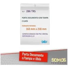 Protetor Com Tampa E Ilhos 1/2 Oficio 163x218 Mm -100 Unid
