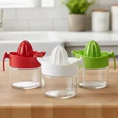 Espremedor de Frutas Manual de Vidro Com Alça 300ml Flux