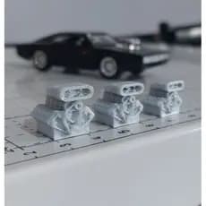 kit com 3 Motor Miniatura escolha o modelo para Dioramas e Maquetes escala 1/64