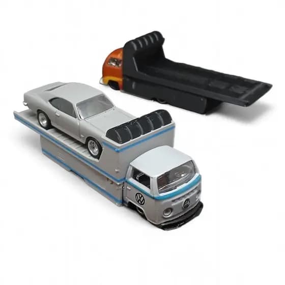 Plataforma Team Transport acessório para customizar Hotwheels T2 Kombi