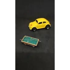 Miniatura de Mesa de Sinuca Bilhar escala para Diorama hotwheels 1/64