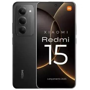 Smartphone Xiaomi Redmi 15 4G 6GB 8GB 128GB 256GB Tela 6,9" 144Hz,  Preto Cinza Roxo 7.000 mAh