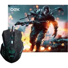 Combo Gamer Mouse Mousepad Stage Mc101 6 Botoes Led 2.400Dpi