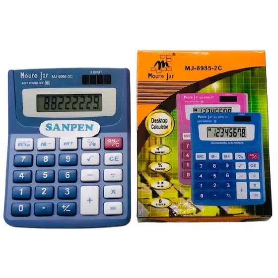 Calculadora De Mesa - Moure Jar - Visor Elevado 8 Digts