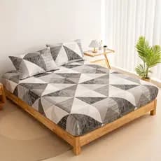 Jogo De Lençol Micropercal 400 Fios 100% Poliéster Para Cama - Estampado