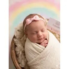 kit dê 6 faixinhas/tiaras para bebê recém nascida