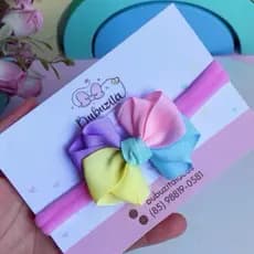 faixinha de bebê tiara colorida para crianças pequenas lacinho
