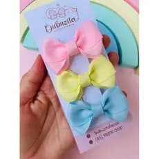 kit com 3 laços P para bebê