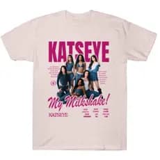 Camiseta Kpop Katseye Beautiful Adulto/Infantil Lançamento Unissex Em Algodao