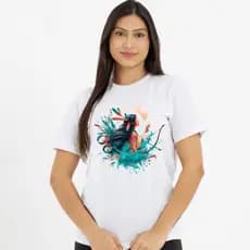 Camiseta Básica Unissex Índia Cabocla Umbanda Axé