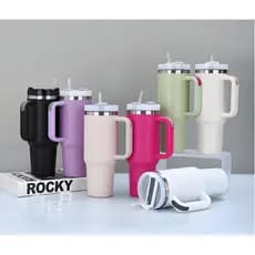 Garrafa Térmica Copo Térmico Inox Portátil 1200ml/1.2L Garrafa Inoxidável com Tampa Canudo metal