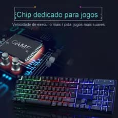 Teclado de membrana, RGB, interruptores à prova d'água, preto 2043/A