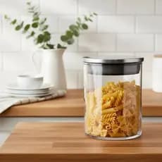 Pote de Vidro Borossilicato 200ml Hermético com Tampa Inox Para Mantimentos Alta Durabilidade Elegante e Prático
