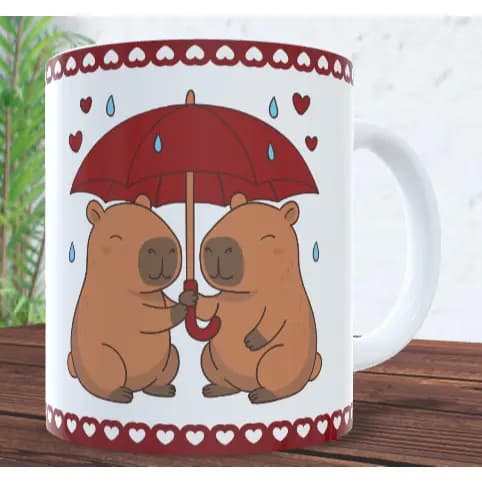 Caneca Dia dos Namorados Capivaras