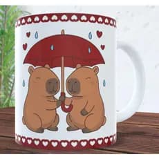 Caneca Dia dos Namorados Capivaras