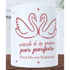 caneca dia dos namorados par perfeito cisnes caneca cerâmica personalizada