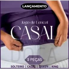 Jogo de Cama Liso Premium | C/ Elástico + Fronhas – 2 ou 3 Peças Solteiro a King