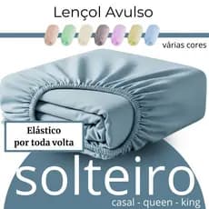 Lençol Avulso com Elástico Microfibra Antialérgica - Solteiro - Casal -Queen - King