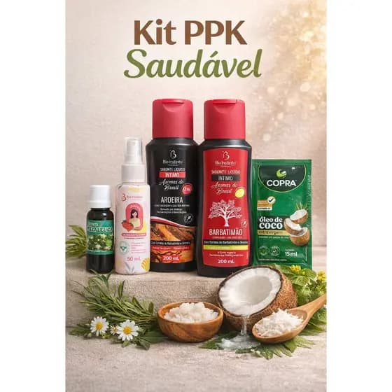 🌿✨ KIT PPK SAUDÁVEL – CUIDADO ÍNTIMO COMPLETO ✨🌿 Oléo de melaleuca|Oléo de coco|Sabonete íntimo|Desosorante íntimo