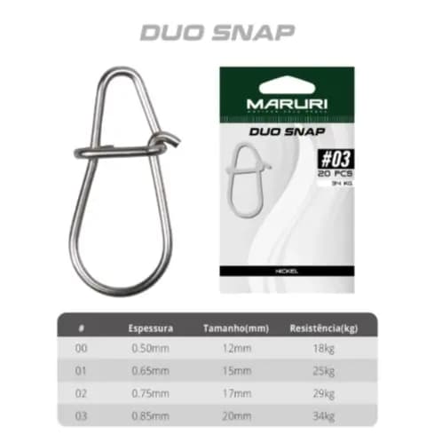 Snap  duo  varios tamanhos