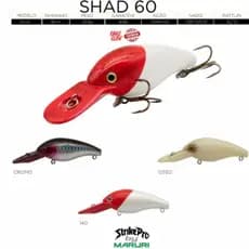 Isca artificial  shad cranck 6cm 10.9g