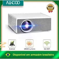 ULTIMA UNIDADE projetor Alincoo 1080p projetor Wifi cinema em casa youtube netflix HDMI com controle remoto QUALIDADE A