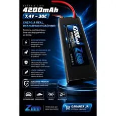 BATERIA  LIPO 2S 4200 MHA  30C ZEE PAWER COM CAZE CONECTOR DEANS