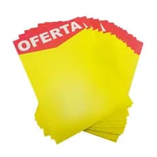 Placa De Oferta 30x42cm Chamativo Colorido Promoção Desconto Anúncio 100 Unidades