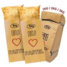 Saco Para Pastel Kraft Mix Resistente Varios Tamanhos Pacote Com 500 Unidades