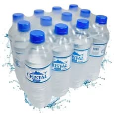 Kit 12 Unidades Água Natural Sem Gás Cristal Verão Garrafa Pet 510ML
