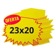 Placa De Oferta Preço Chamativa Pra Mercado Hortifruti 50 Unidades Splash Medio