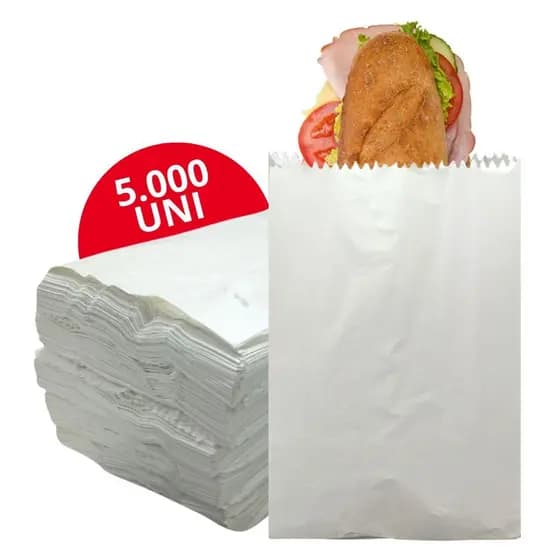 Saco Papel Mono Viagem 1 Pacote 5.000 Unidades Salgados Doces Temperos