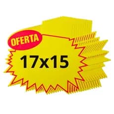 Placa De Oferta Preço Promoção Splash Pequena Pacote 100 Unidades