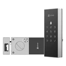 Fechadura Eletrônica de Sobrepor Ezviz Dl03 com Wifi Senha App Próprio Cor Preto
