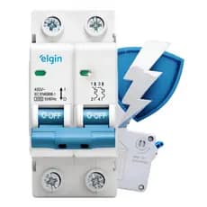 Disjuntor Bipolar Duplo Elgin 6a 10a 16a 20a 25 32 40 50 63a