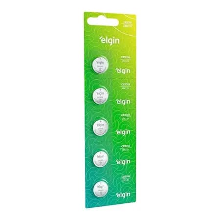 Elgin Litio CR2016 5 baterias pilha botão 3V