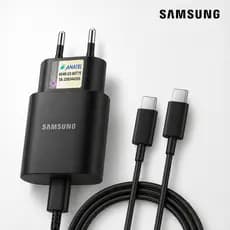 Carregador Samsung 25W Tipo C Super Rápido Kit Cabo e Carregador