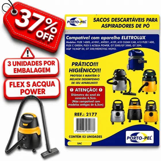 KIT 3/6/9/12 Filtro aspirador Electrolux 2177 previne acaro cuida Motor ambiente limpo A10 CLEAN CAR