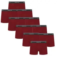 Kit 10 Cueca Boxer De Algodão Lisa Masculina Adulto Box Plus Size Selene