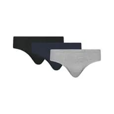 Kit 3 Cuecas Lisa Slip Adulto Basica Selene Masculina Confeccionada Algodao Tradicional