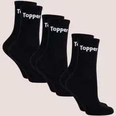 Kit 3 Pares Meia Topper Cano Médio Esportiva Alta Qualidade