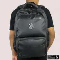 Mochila Corinthians Esportiva Preto - Compartimento Notebook